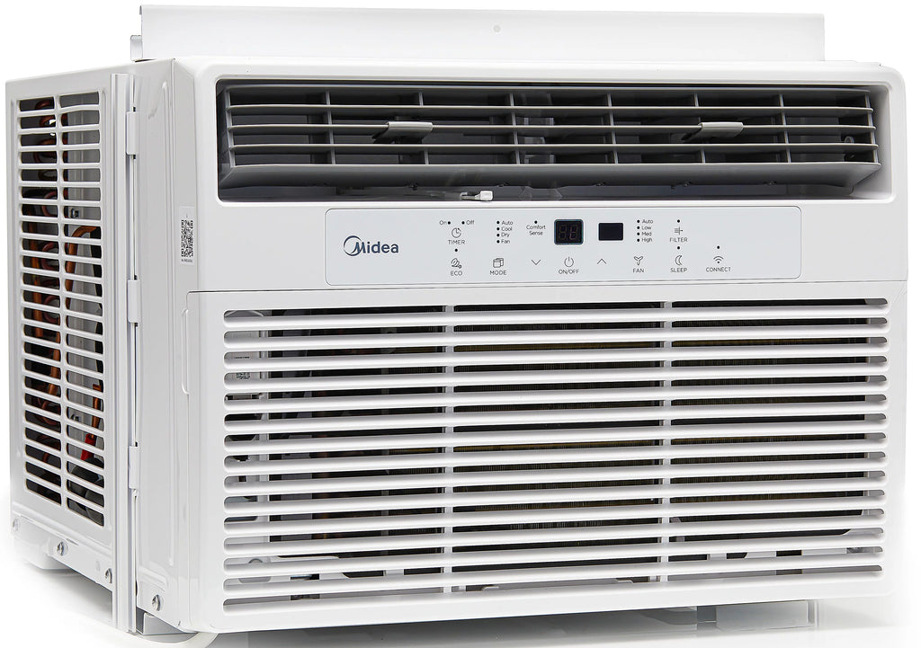 12,000 BTU 115V Smart Window Air Conditioner with Remote, White U5263