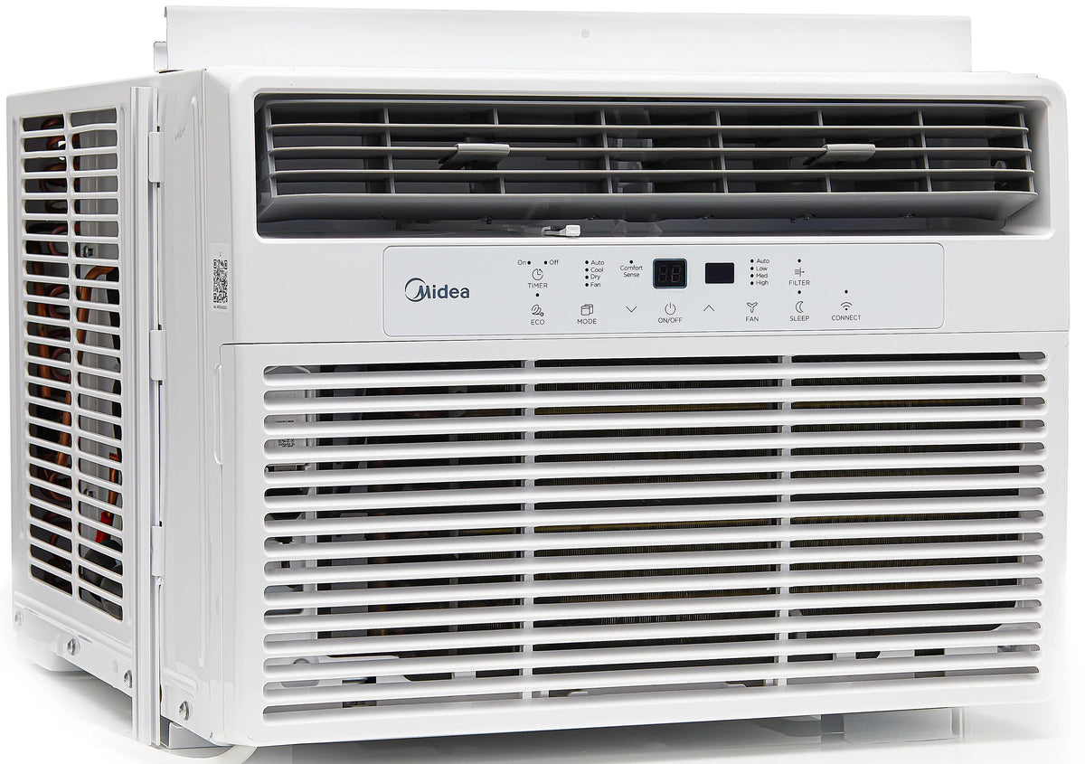 12,000 BTU 115V Smart Window Air Conditioner with Remote, White U5263