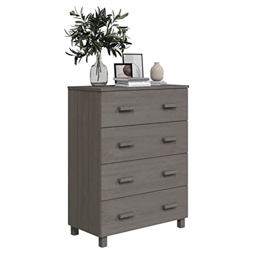 Light Gray Solid Wood Pine Sideboard F534