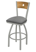 Swivel Counter Stool with Anodized Nickel Finish S96124