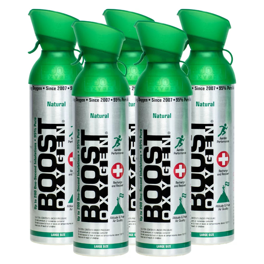 10 Liter Canister Natural 5-Pack Supplemental Oxygen A863
