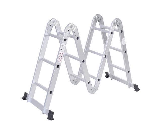 12.5 ft Aluminum Folding Scaffold Ladder M5825