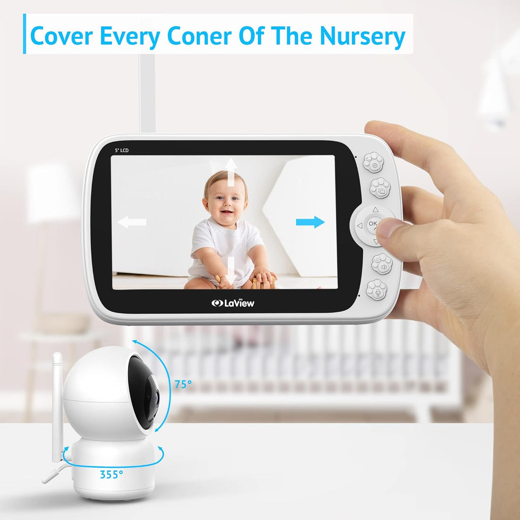 1080p HD Baby Monitor with Camera and Audio N75218