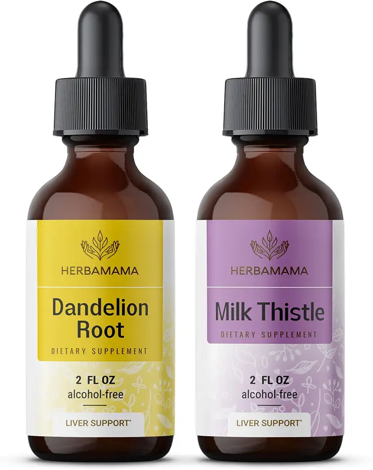 Dandelion Root & Milk Thistle Liquid Drops 2 fl oz 2 Pack Z849