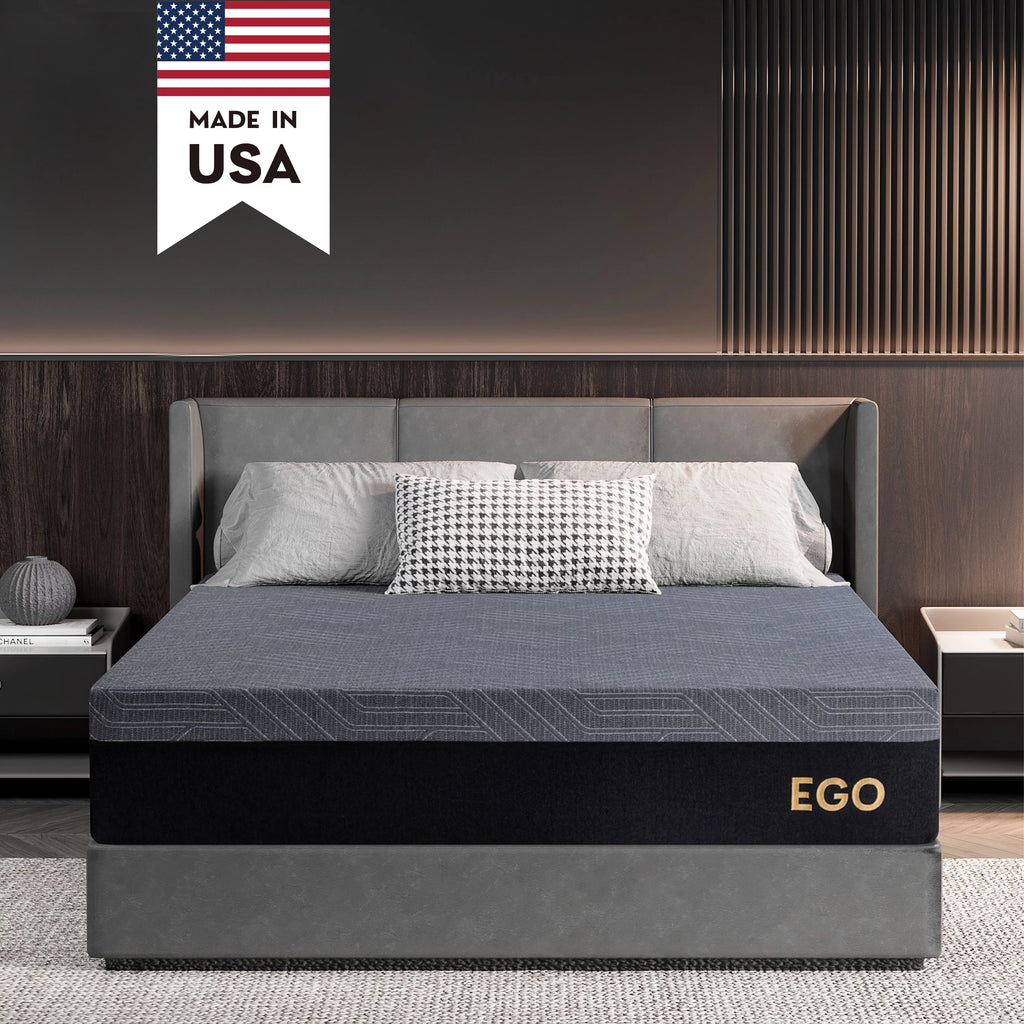 Black 10 inch Gel Memory Foam Mattress F4103