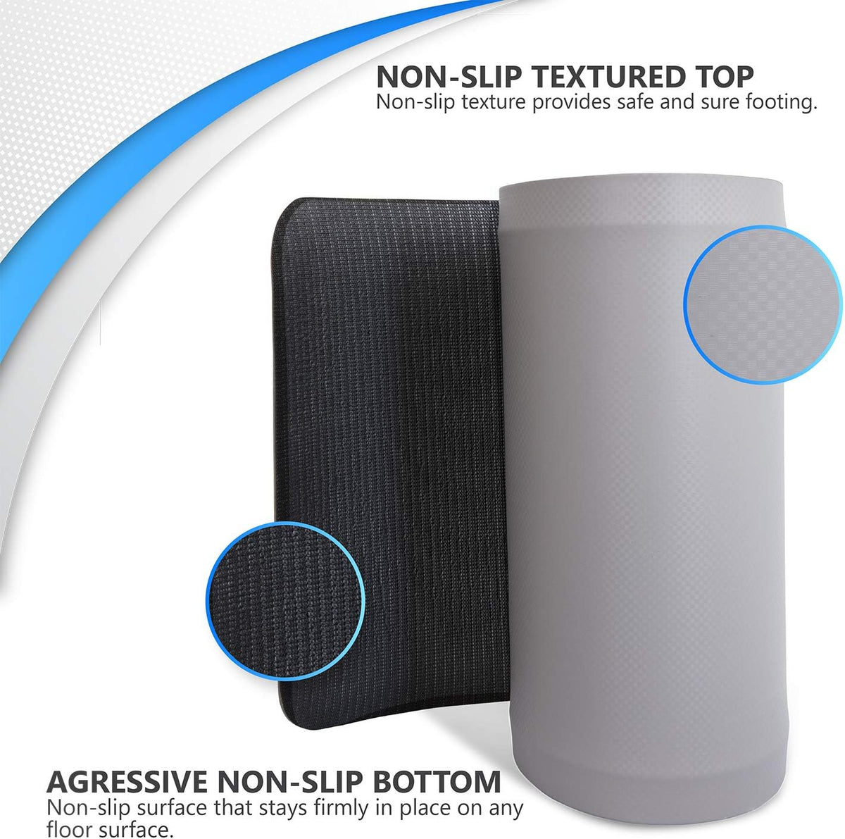 Non-Slip Beveled Edge Bedside Floor Mats C9501