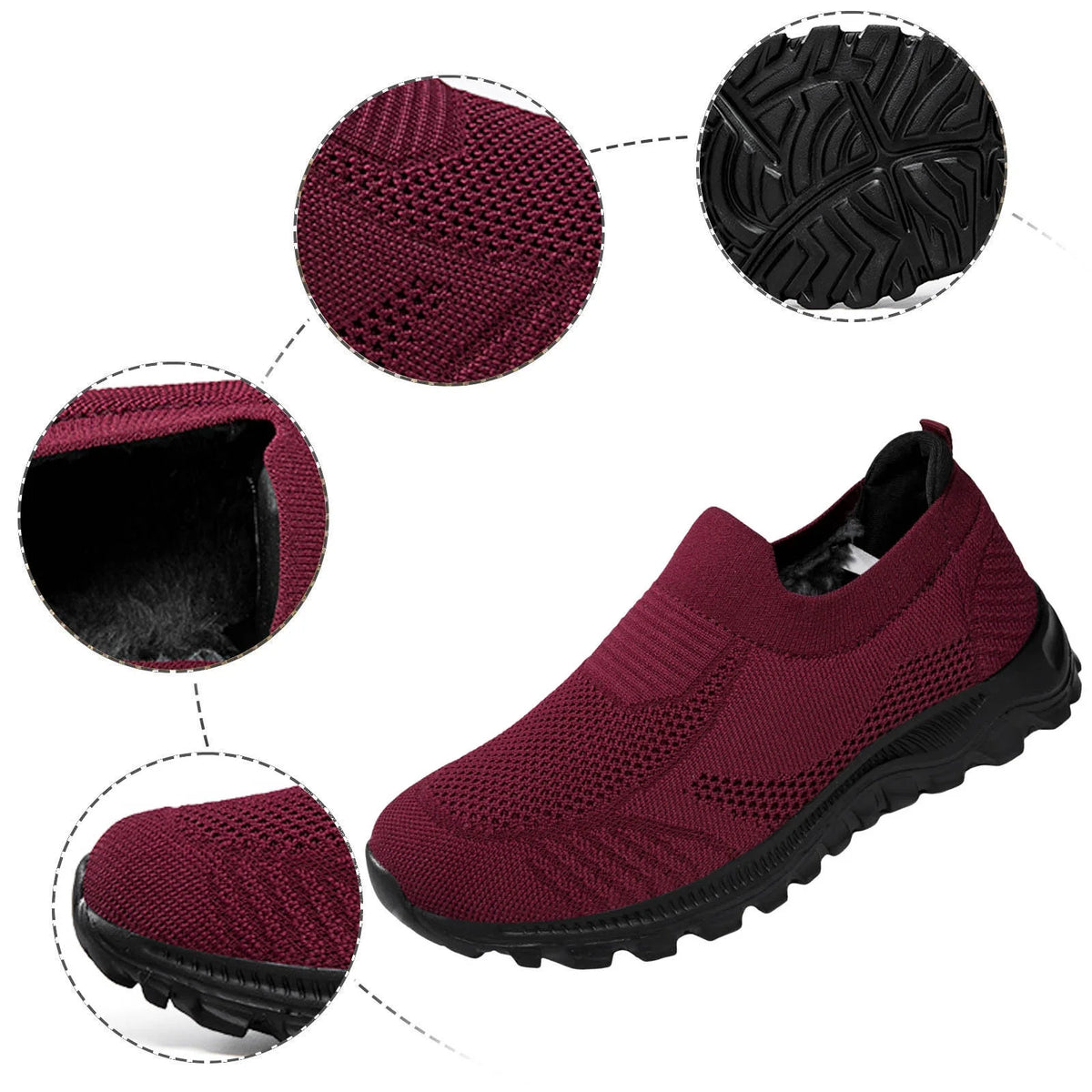Fuzzy Snow Boots for Women Winter Boots J4986