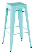 Green Steel Backless Barstool (4-Pack) M1562