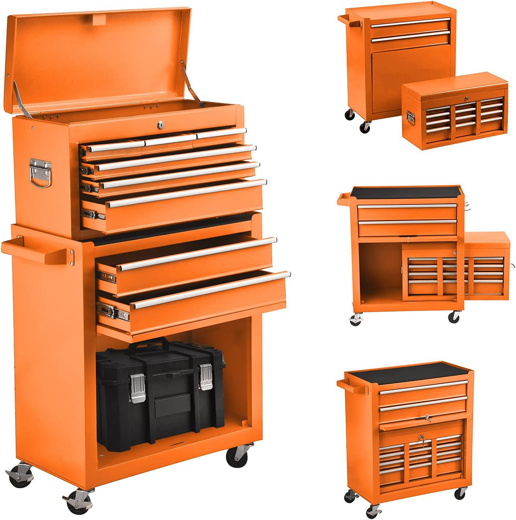 8-Drawer Rolling Tool Chest with Lock D3899