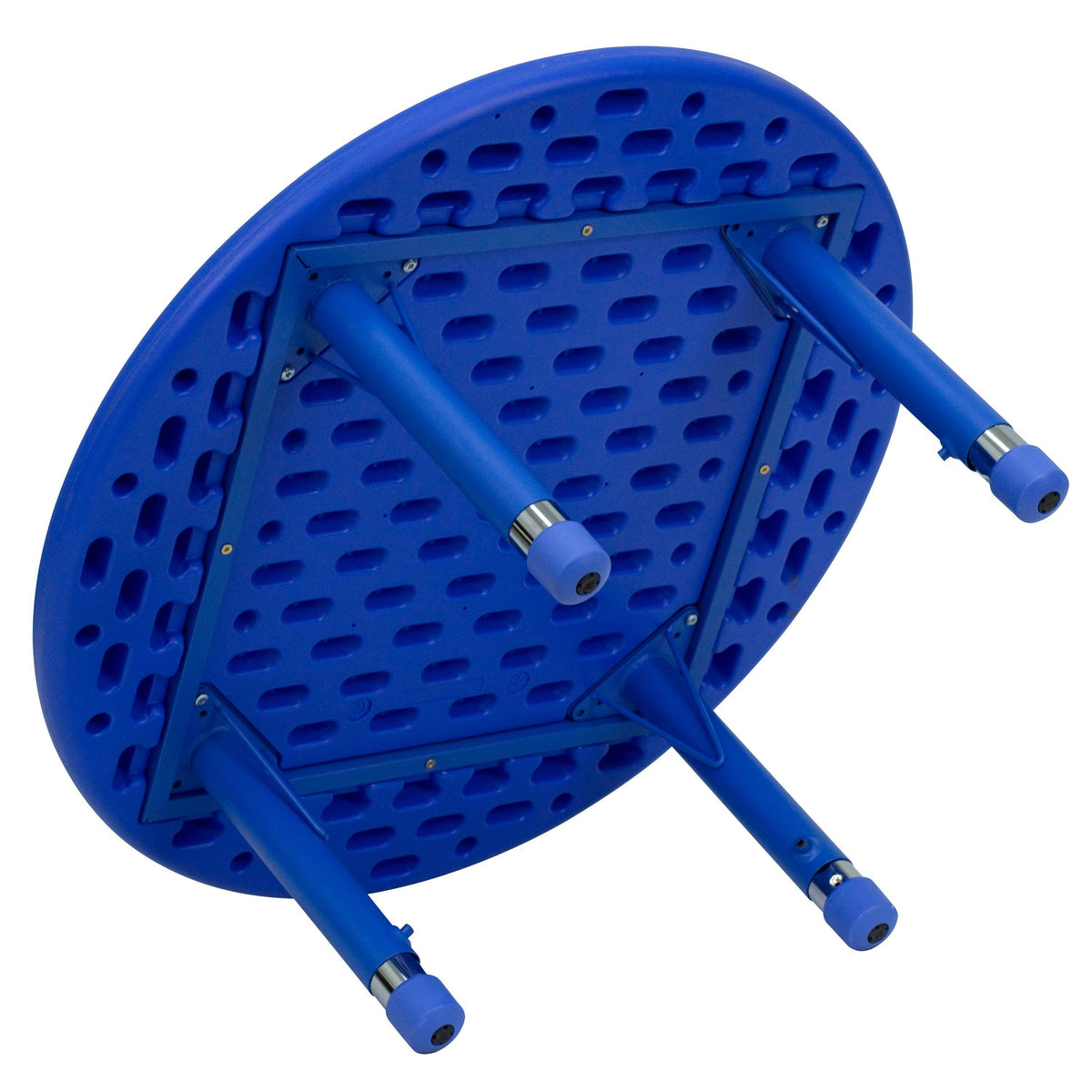 33x22 Round Natural Plastic Height Adjustable Activity Table H956833