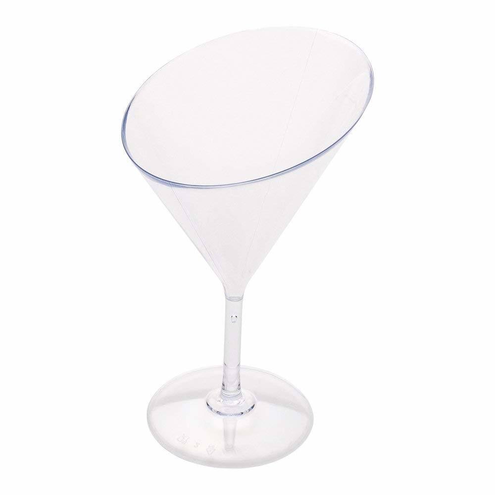 Clear Plastic Martini Glass Z826