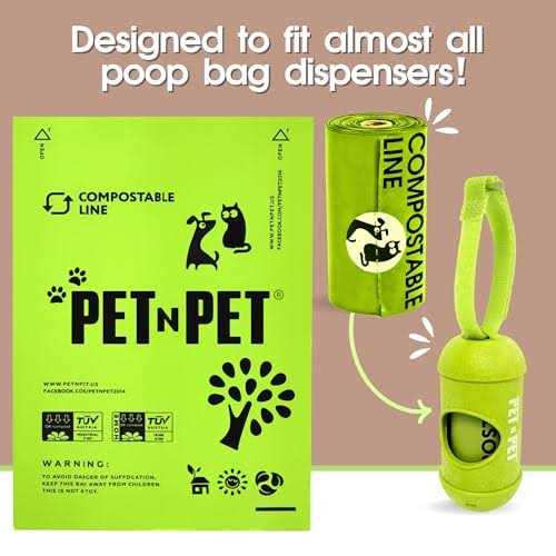 240 Count Compostable Unscented Dog Poop Bags H509
