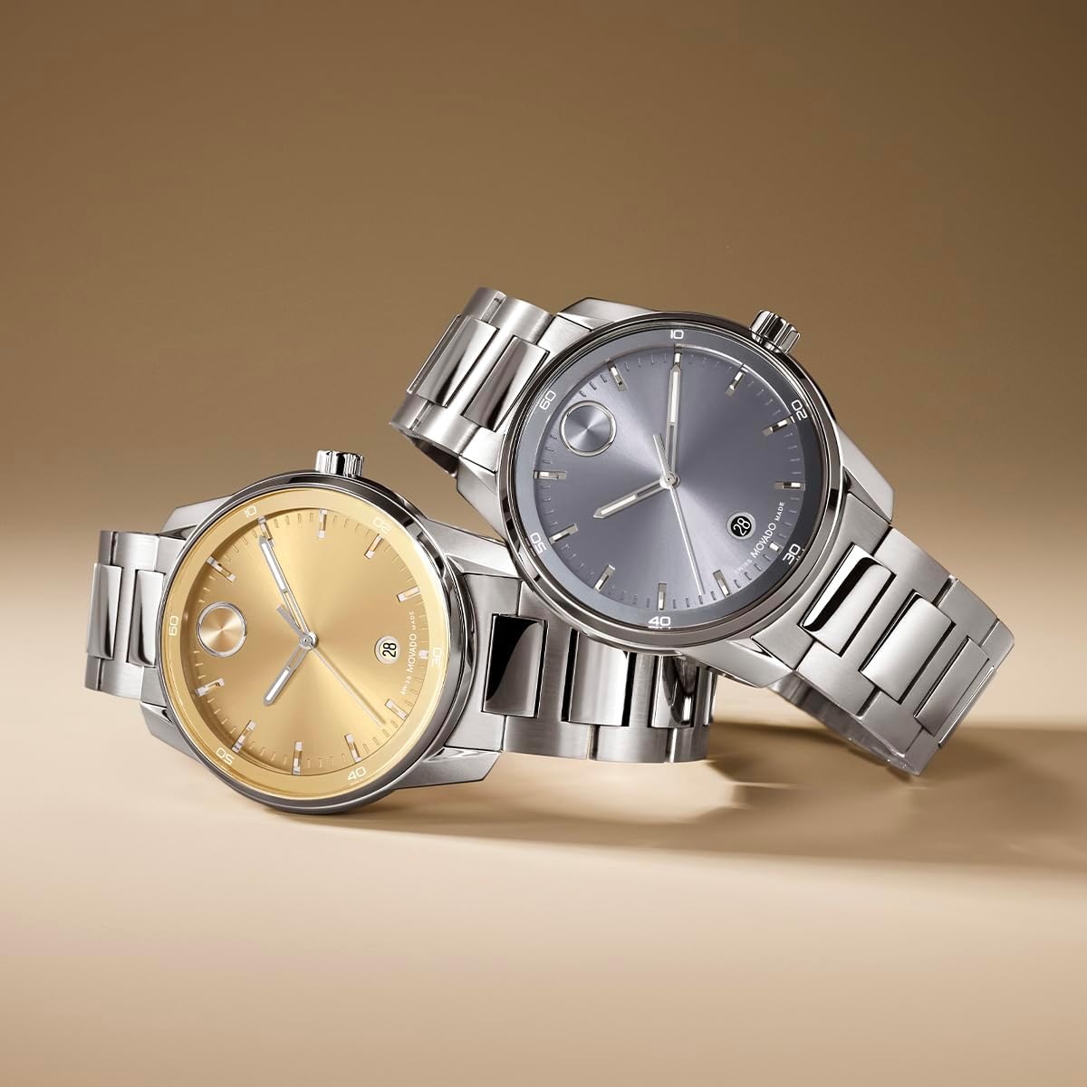 Men's Sport Watch - Swiss Quartz Movement, Stainless Steel Link Bracelet - 42mm T803