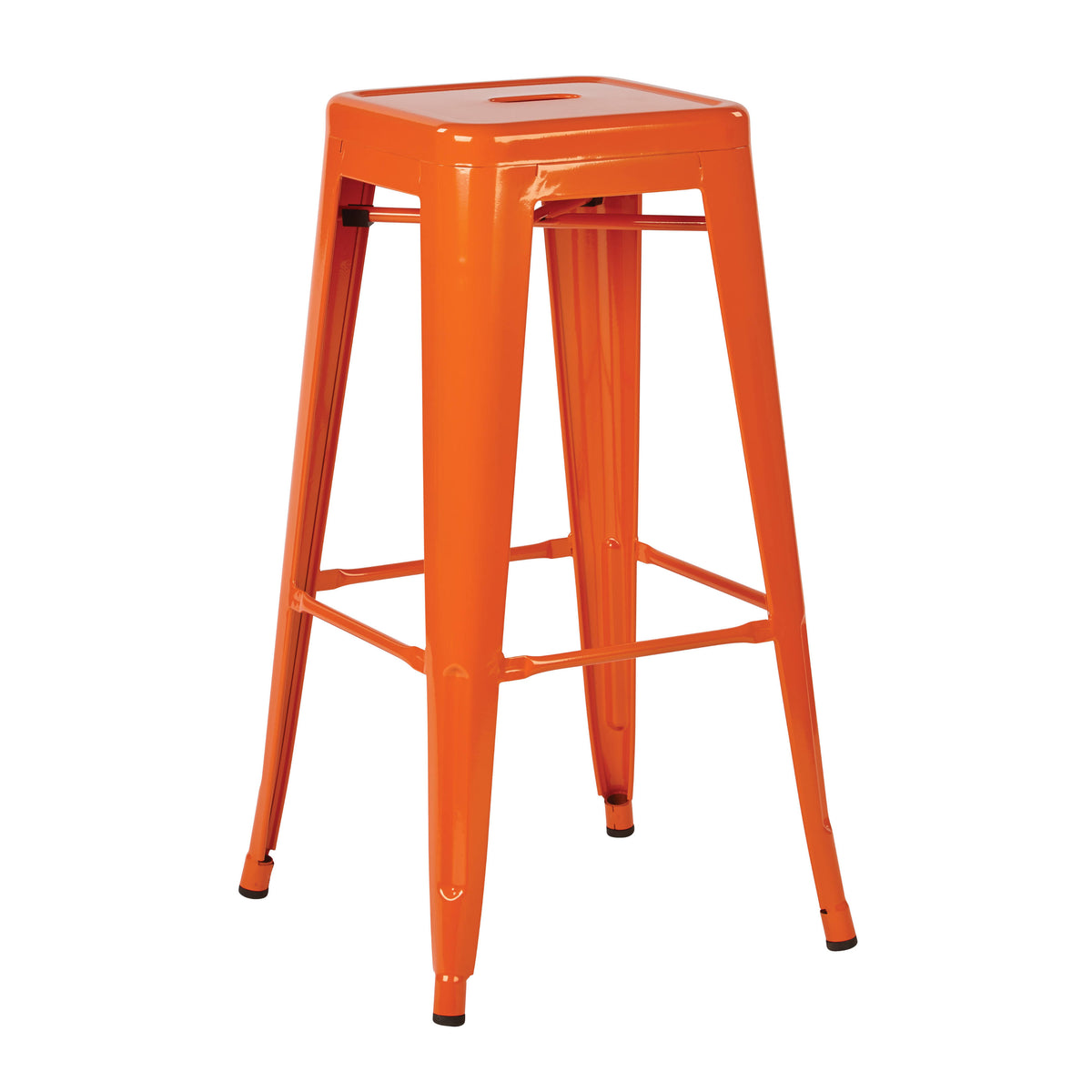 Green Steel Backless Barstool (4-Pack) M1562