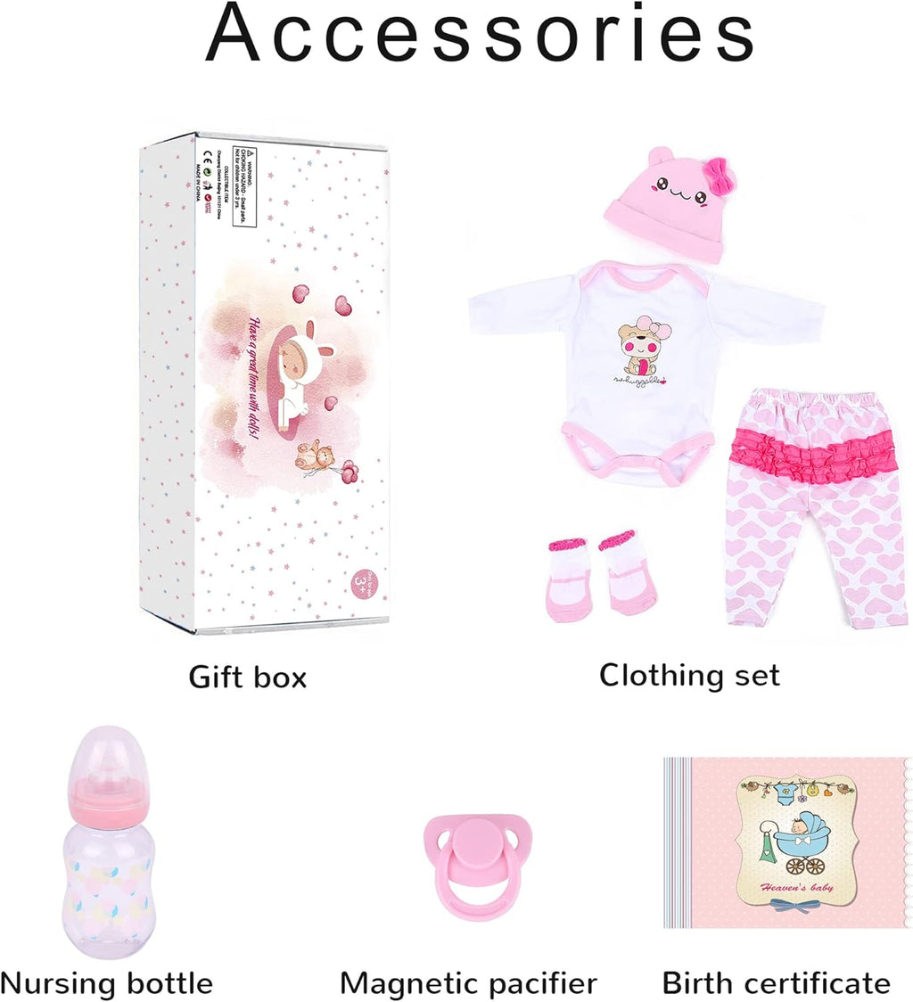 22 inch Realistic Soft Vinyl Reborn Baby Doll G51452