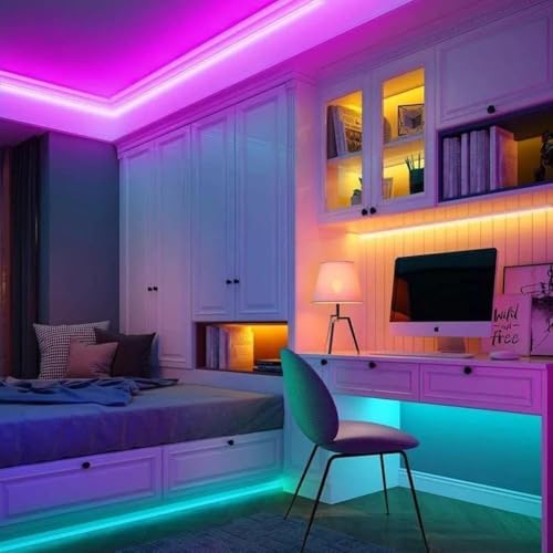 Smart RGB LED Strip Lights with App Control Remote Control, 32.8ft U81538