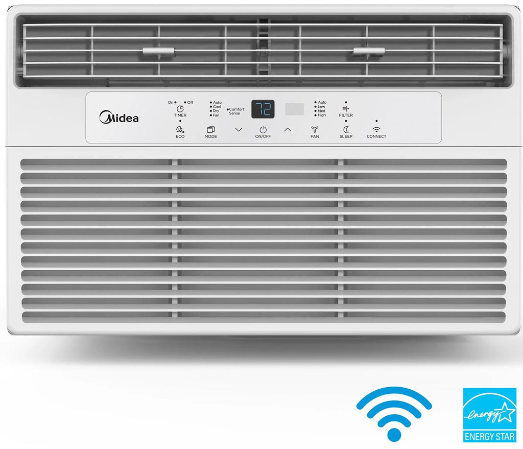 12,000 BTU 115V Smart Window Air Conditioner with Remote, White U5263