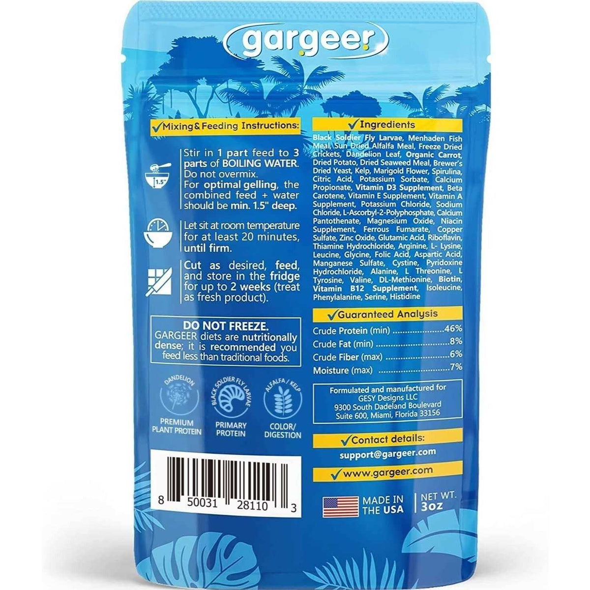 Leopard Gecko Food Complete Gel Diet H684096
