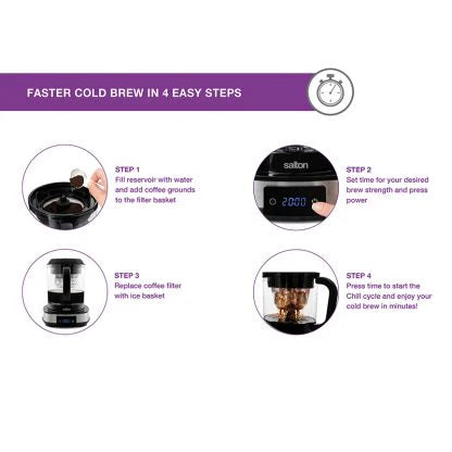 Cold Brew Coffee Maker 7 Cup Digital E37038