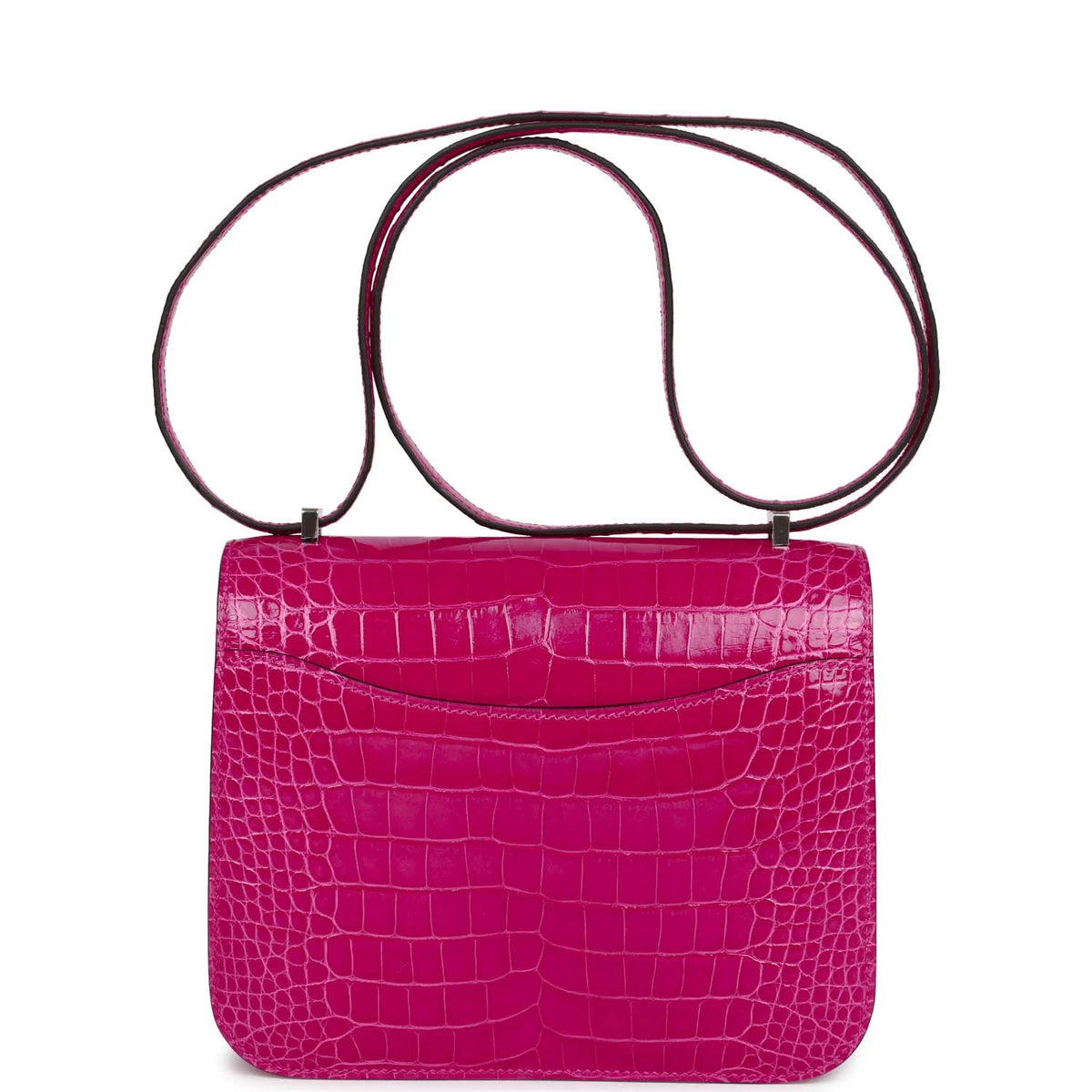 Rose Mexico Shiny Alligator 18 Handbag D5484
