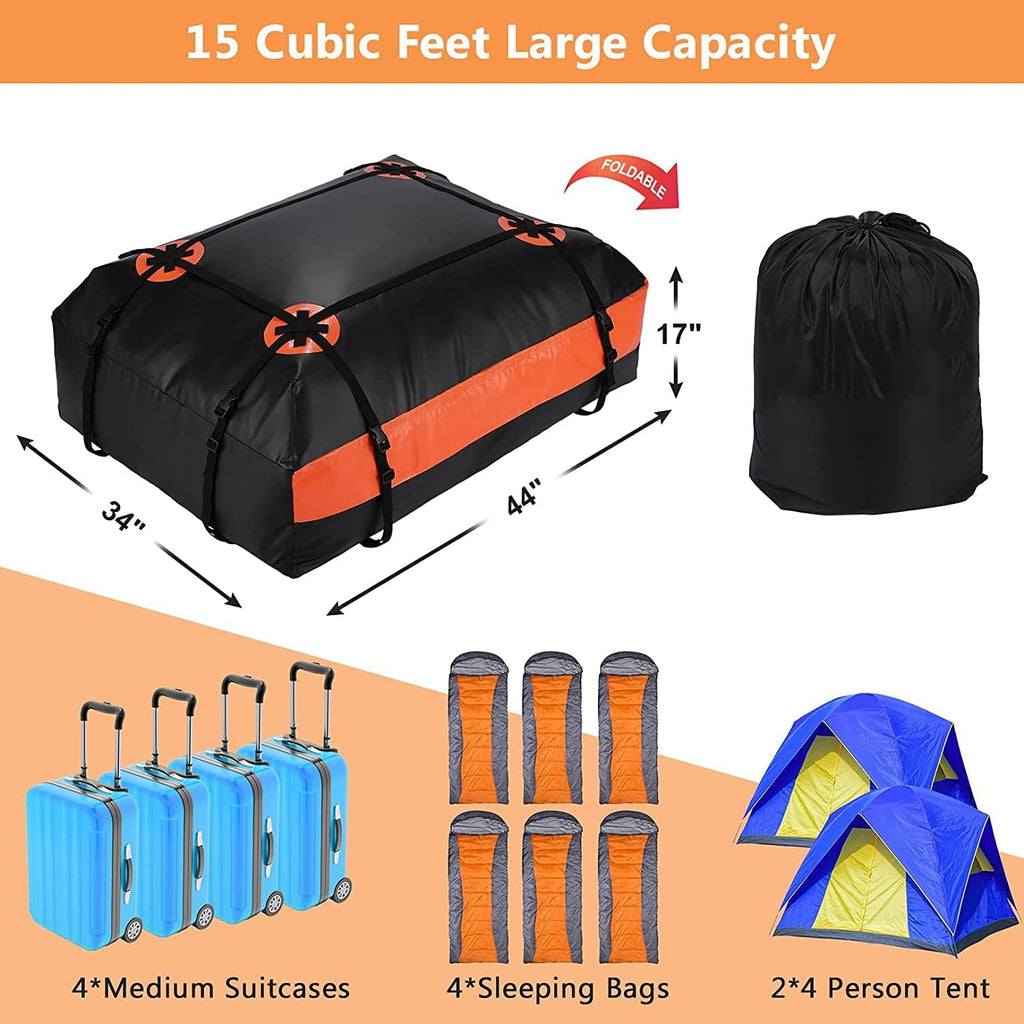 15 and 20 Cubic Feet Waterproof Rooftop Cargo Carrier Bag G5148