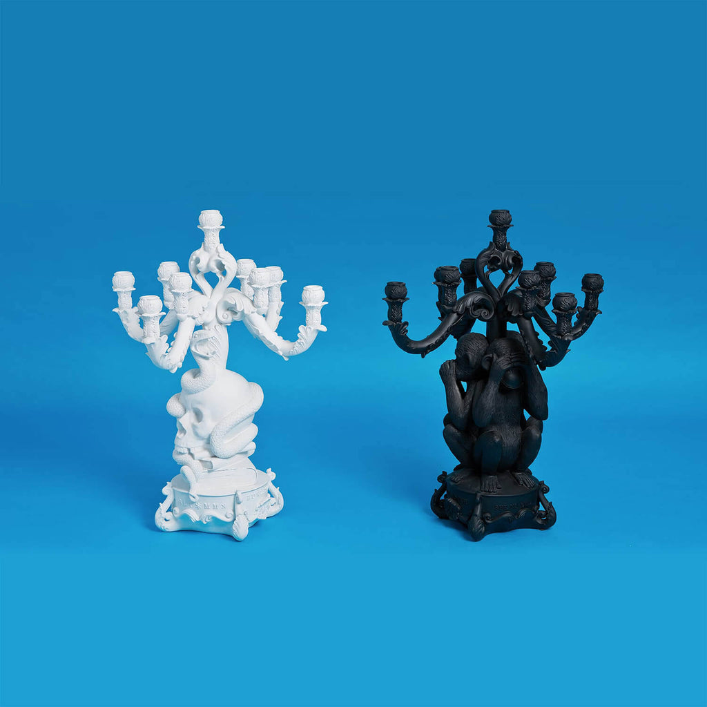 White Candelabra D863