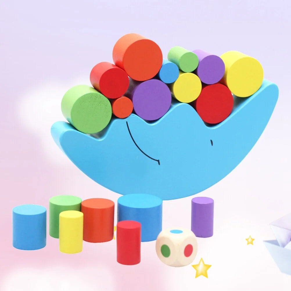 Wooden Stackable Building Blocks Educational Toys P816135