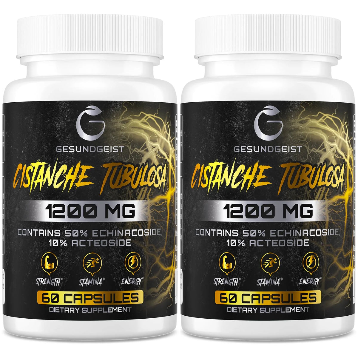 1200mg Cistanche Tubulosa Extract 50% Echinacoside 10% Acteoside Vegan Gluten Free Supplement X828045