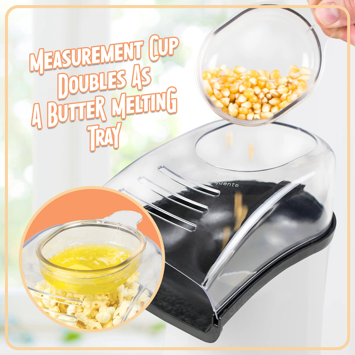 White Popcorn Maker Q8561