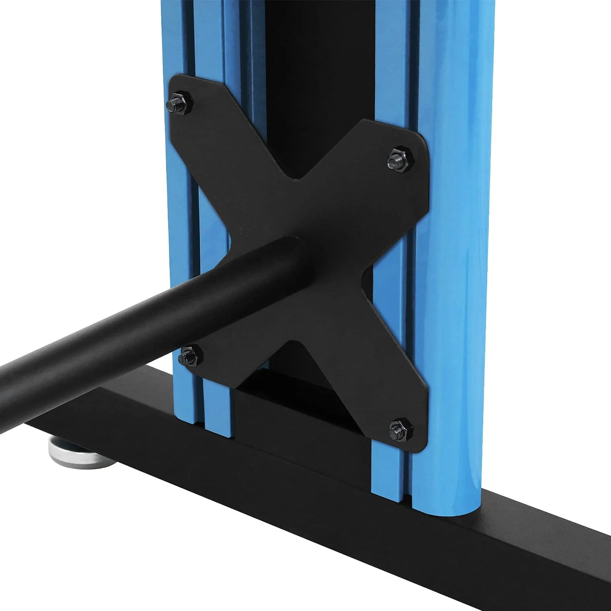 Black and Blue 25" x 58" Computer Desk Q8423