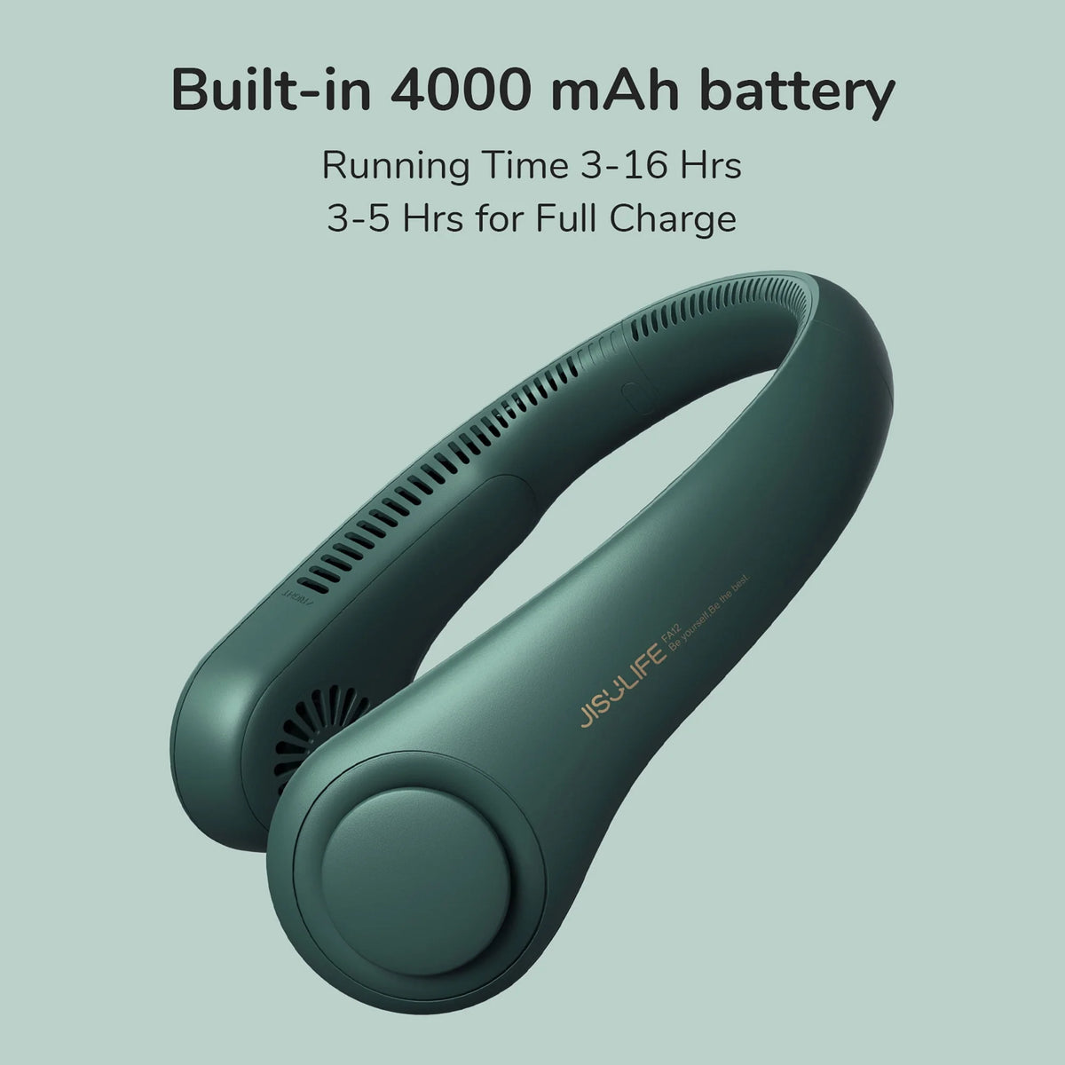Portable Neck Fan 4000 mAh Bladeless 3 Speeds U990