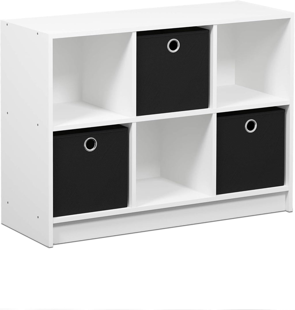 White Light Blue Bookcase Storage Shelves Z1190