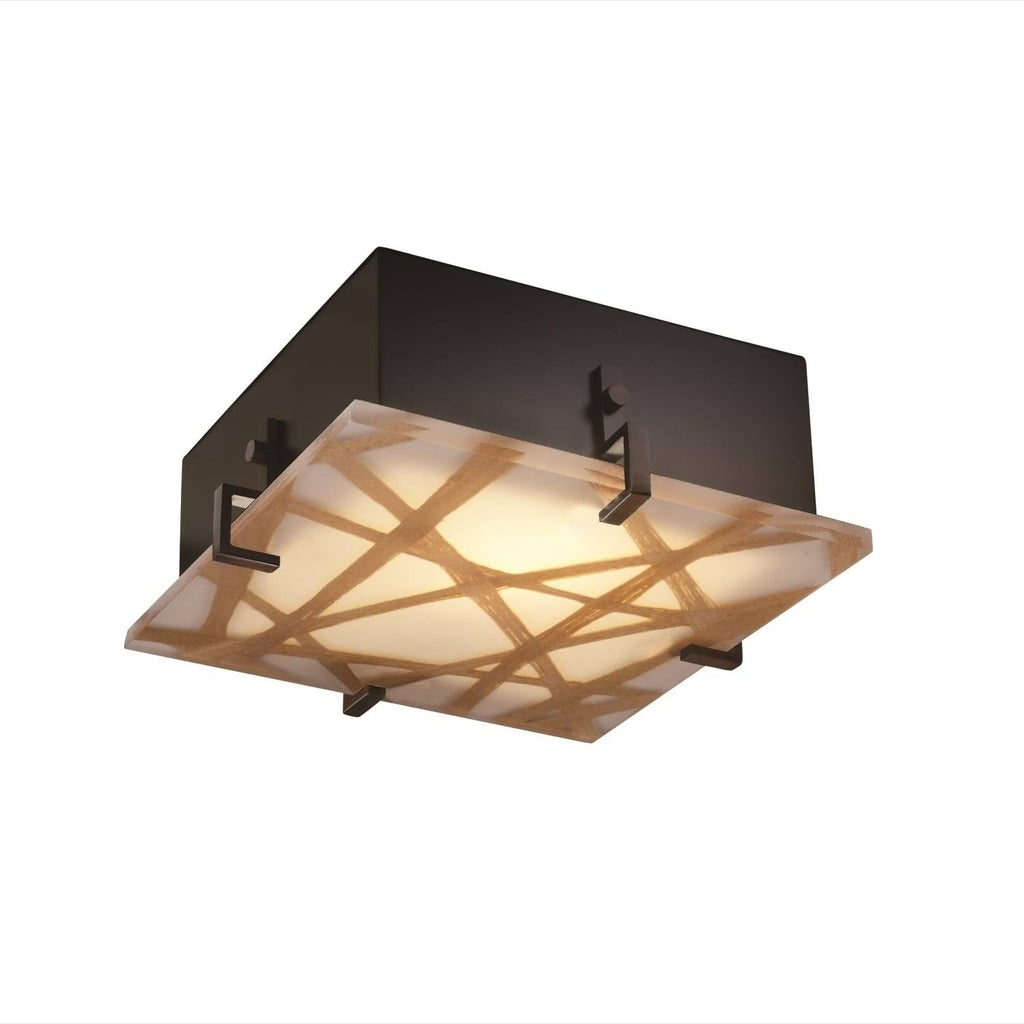 2-Light 12 inch Square Semi-Flush Mount N96280