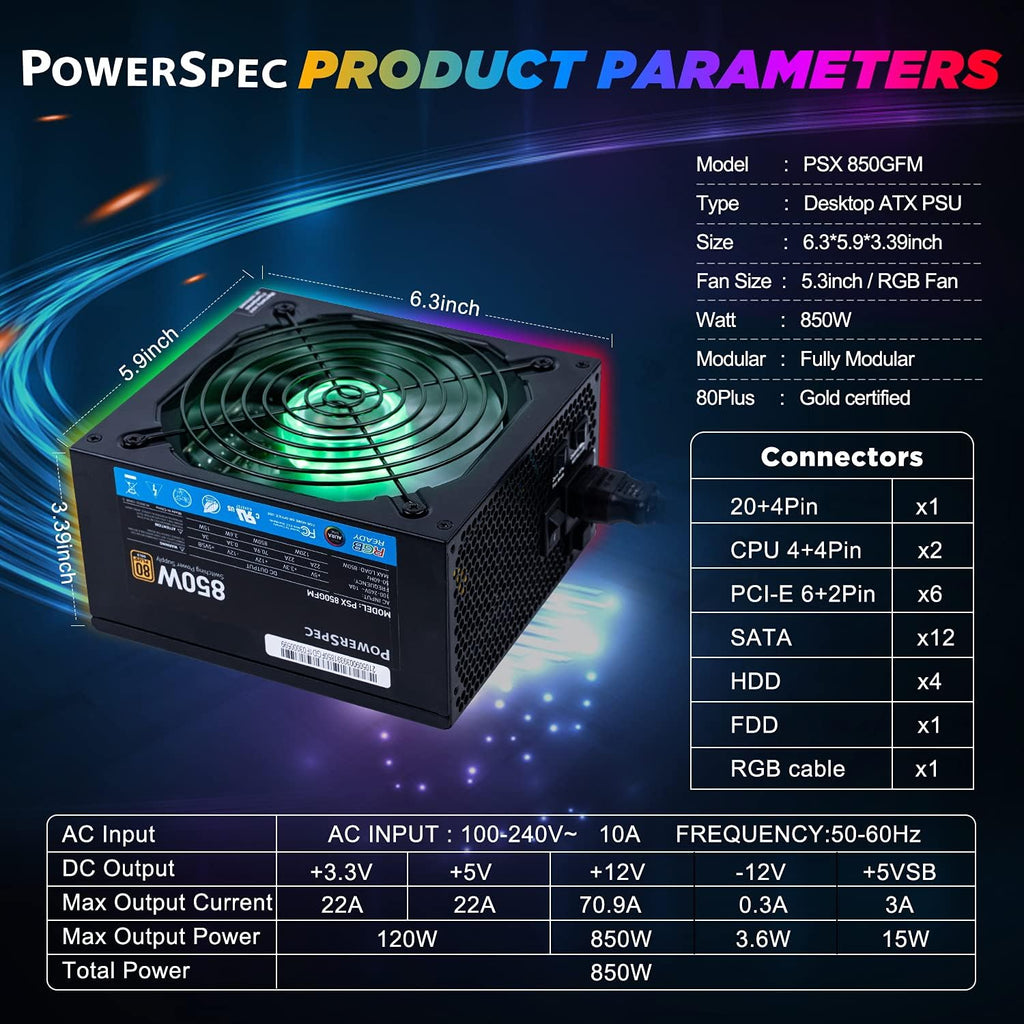 650W 80 Plus Bronze Non-Modular ATX Power Supply J85101