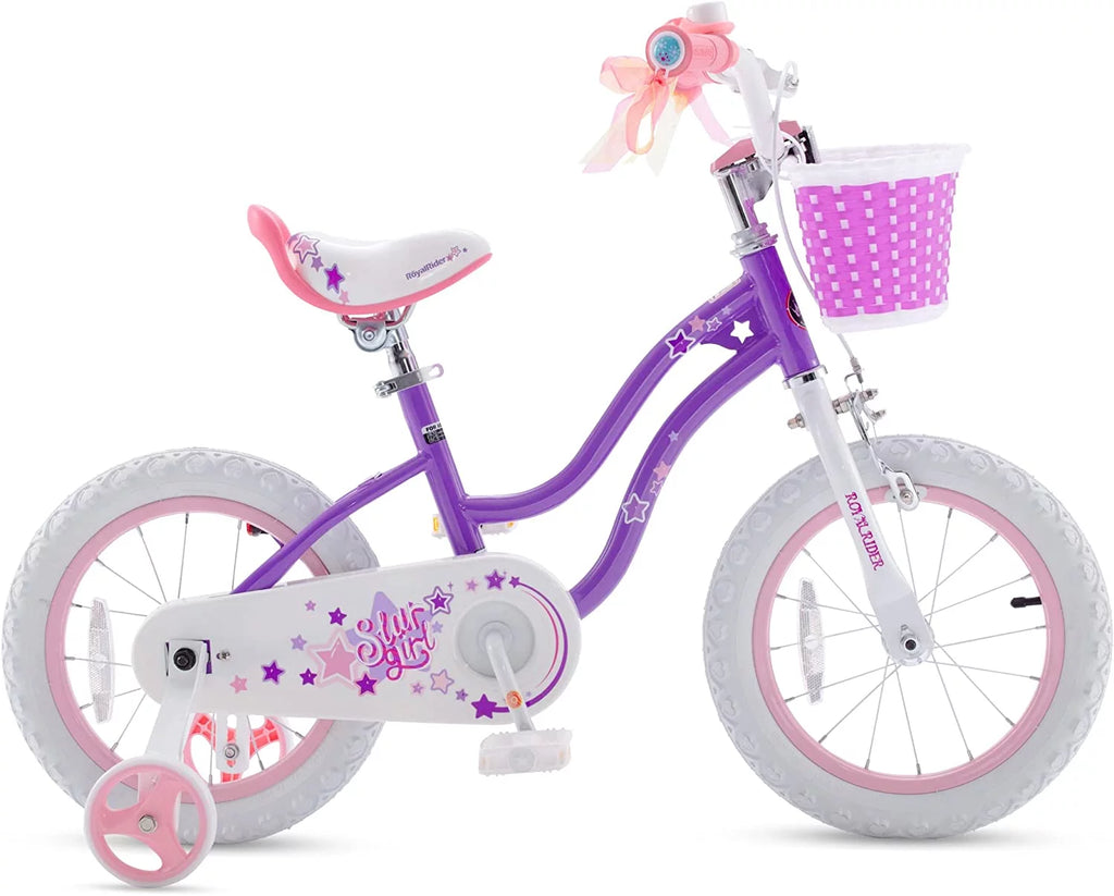 Blue 16 In. Kids Bike with Training Wheels and Basket D553