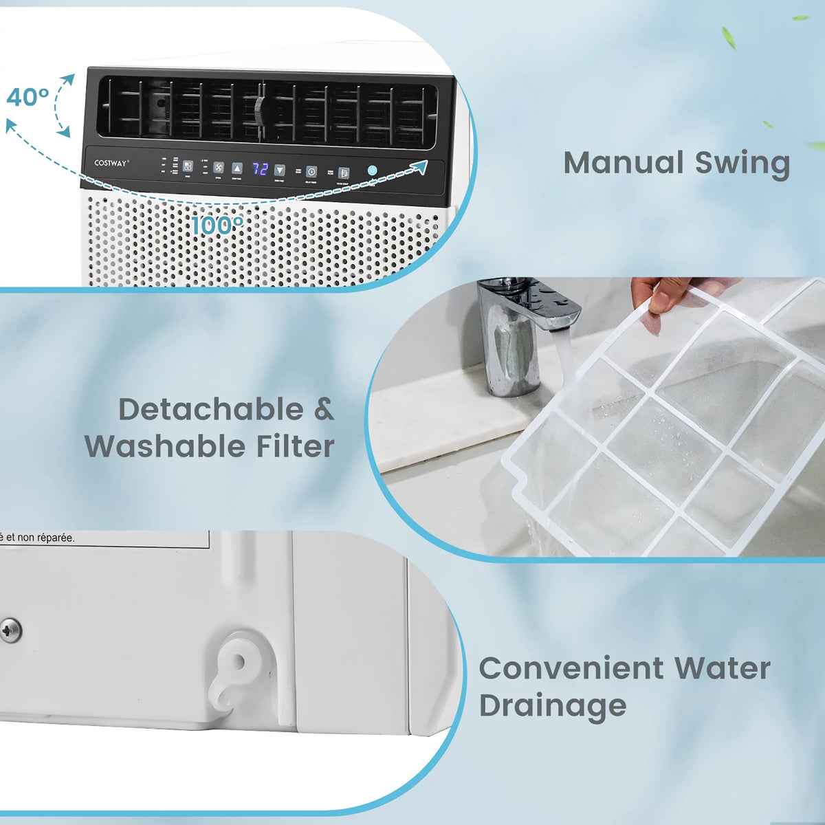 8000 BTU Window Air Conditioner with Remote R297556
