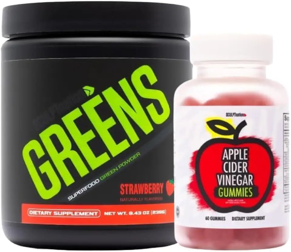 Greens Strawberry and Apple Cider Vinegar Gummies Bundle R764