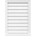 PVC Vertical Surface Mount Gable Vent with Brickmould L435