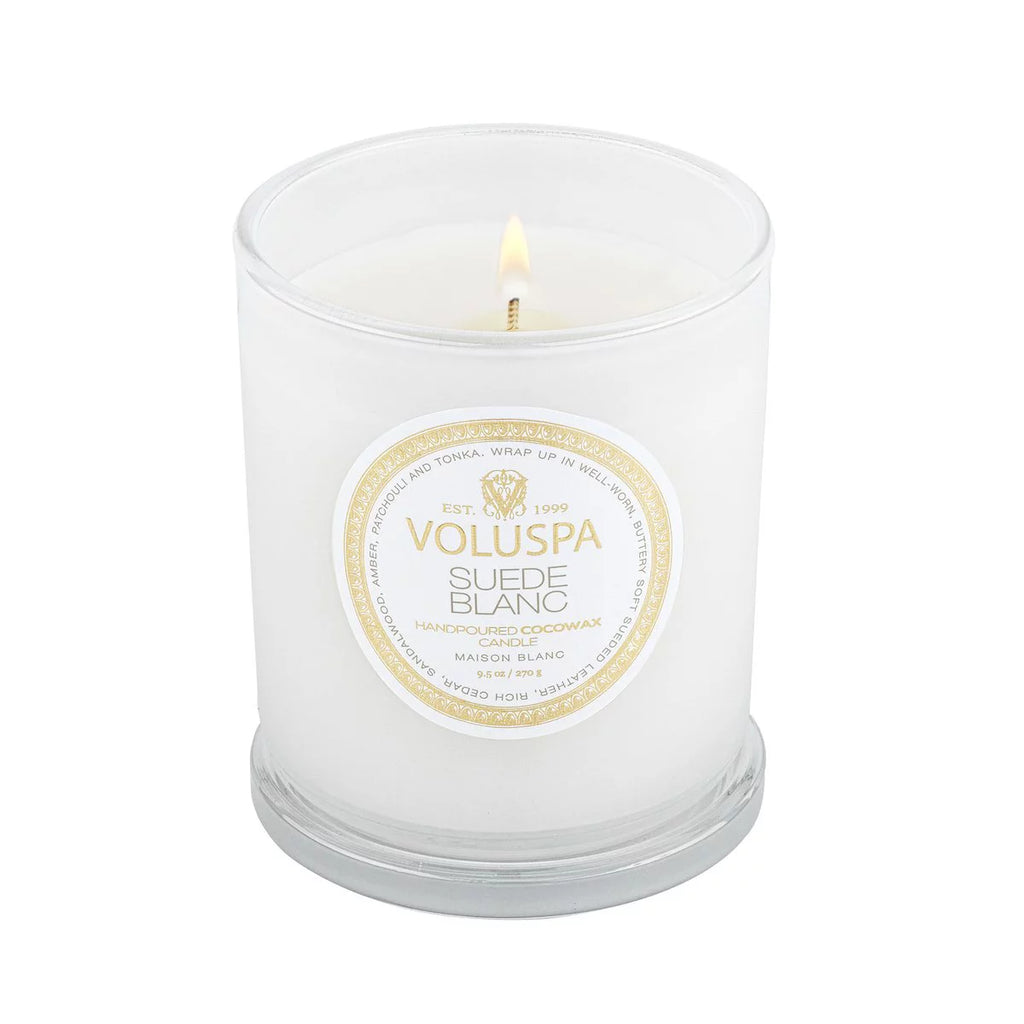 Suede Blanc Classic Candle 9.5 oz W863