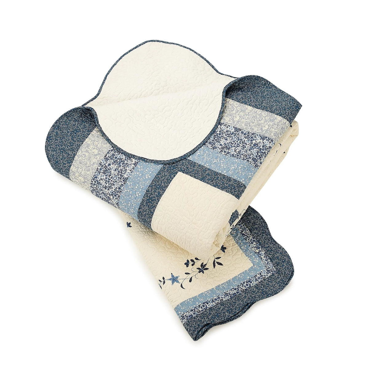 Blue Embroidered Square Dec K9470