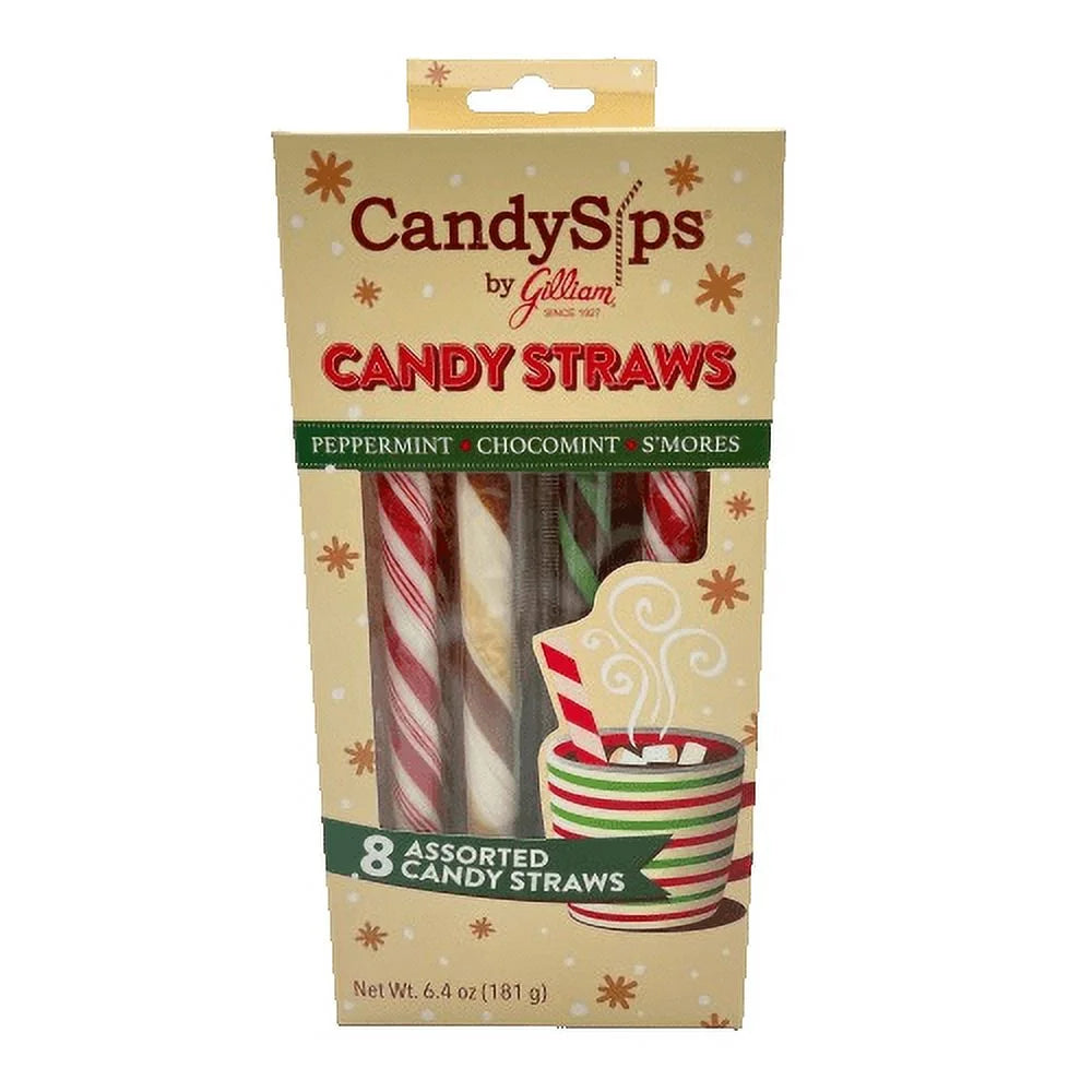 Assorted Candy Straws 8 count 6.4 oz. Box I555616
