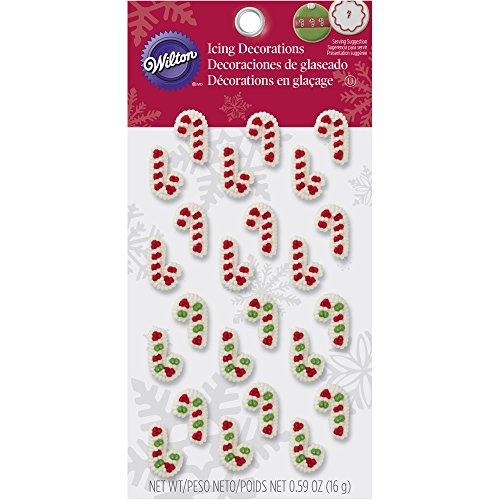 Mini Candy Cane Edible Cupcake Toppers P42028