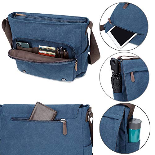 Canvas Messenger Bag for 15.6 Inch Laptop I652381
