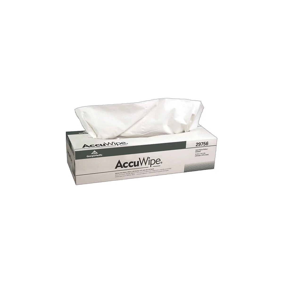 White 1-Ply Recycled Delicate Task Wipers K5422