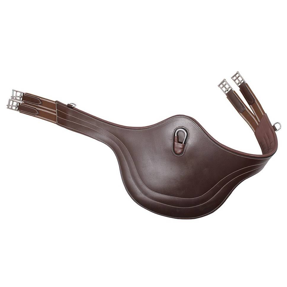 Dark Brown Stitching Stud Girth U430
