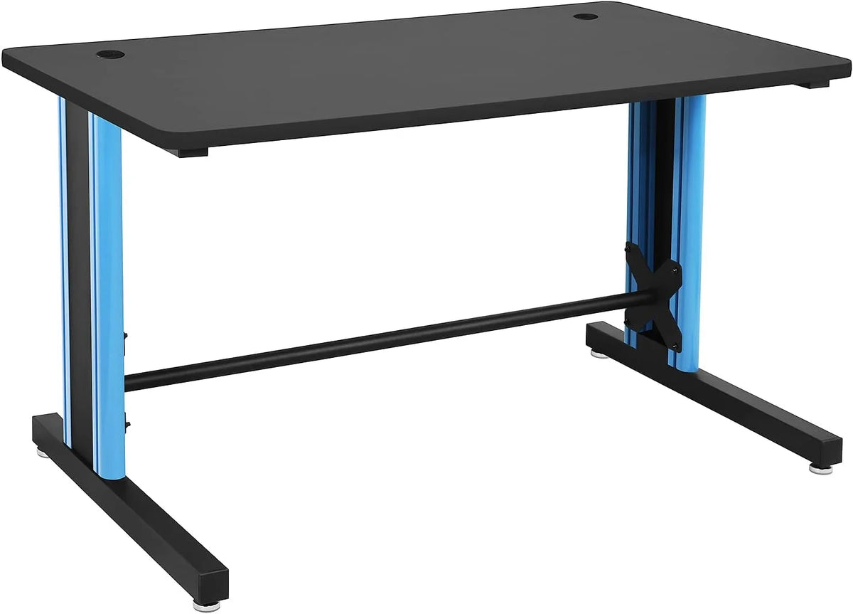Black and Blue 25" x 58" Computer Desk Q8423