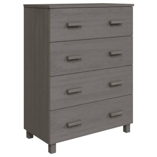 Light Gray Solid Wood Pine Sideboard F534