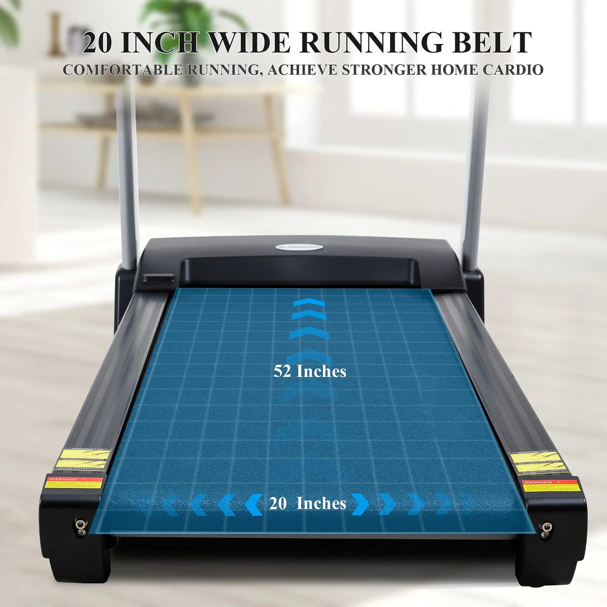 Folding Treadmill with 15 Preset Exercise Programs P719