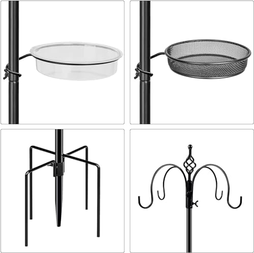 Black 4-Hook Bird Feeding Station N595