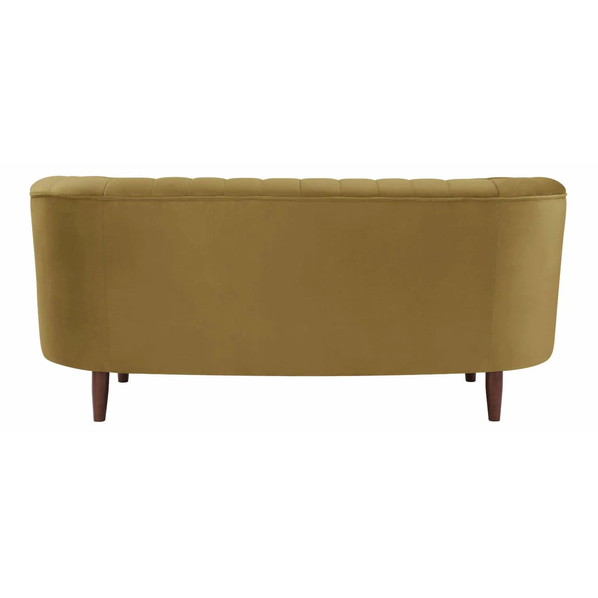 Olive Yellow Velvet Loveseat X821